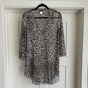 Jordan Taylor Leopard Print Swim Coverup